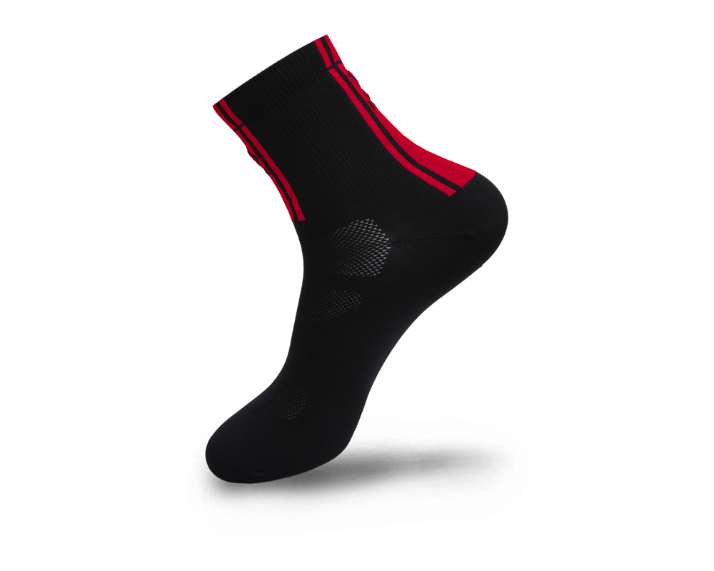 ELITE SOCKS 5.5 BLACK/RED L