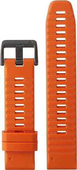 Garmin QuickFit® 22 Watch Band, Ember Orange Silicone