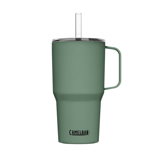 Straw Mug, SST 24oz, Moss