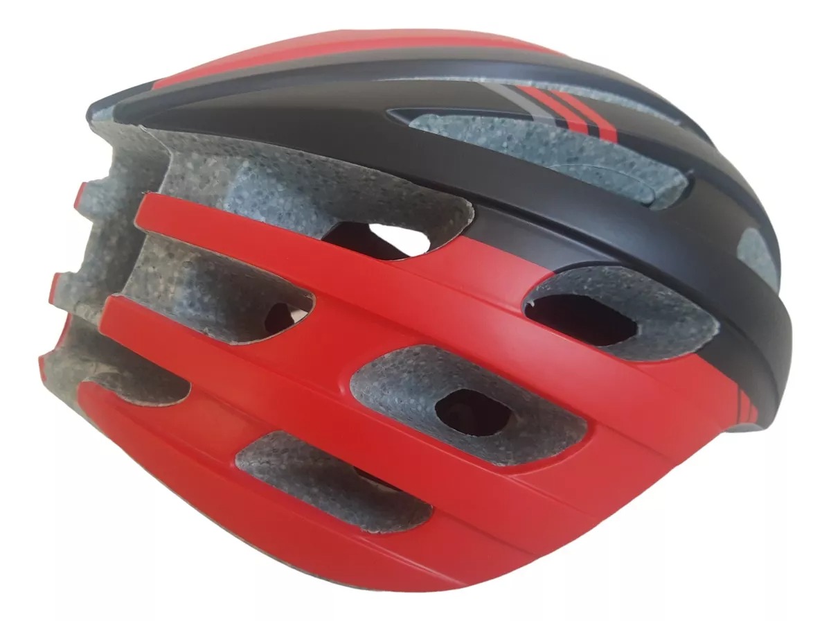 CASCO IN MOLD OCTANS L NEG/ROJO C/GAFA