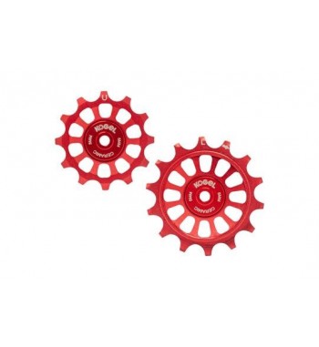 12/14T OVERSIZED PULLEYS FOR SHIM R9100 ROAD (RED)