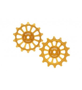 14/14T PULLEY SET FOR SRA12 - CROSS (GOLD)